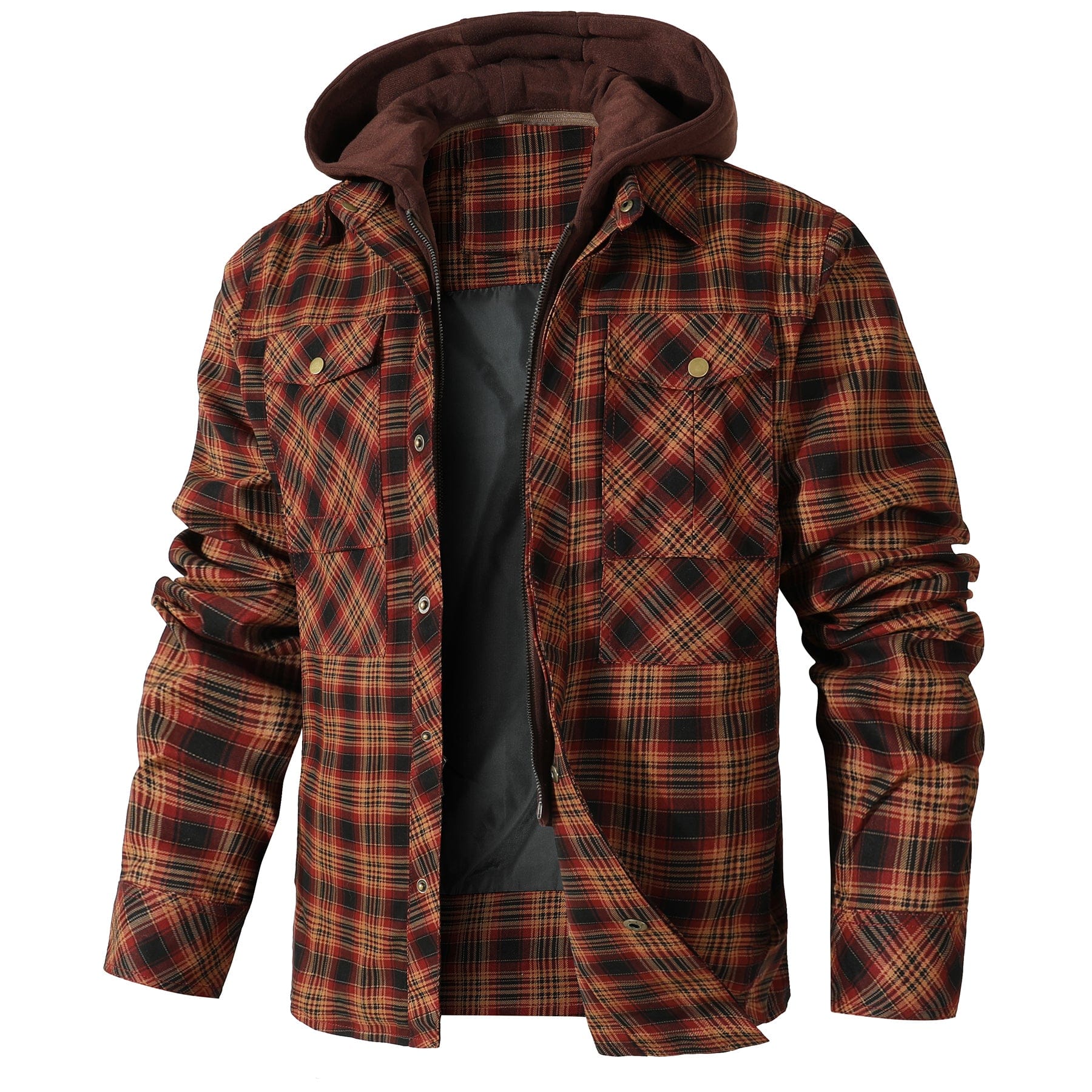 Hooded Flannel Jacket (4 Designs) Cole Hampton