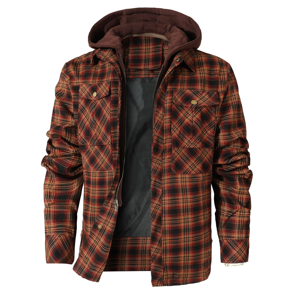 Hooded Flannel Jacket (4 Designs) Cole Hampton