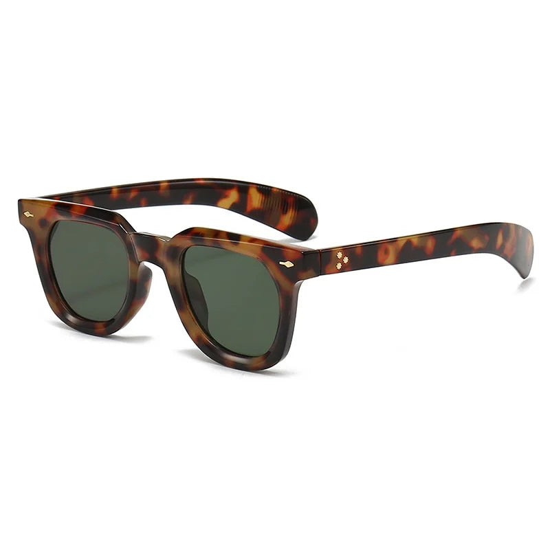 Retro Square Sunglasses with Thick Frames Cole Hampton