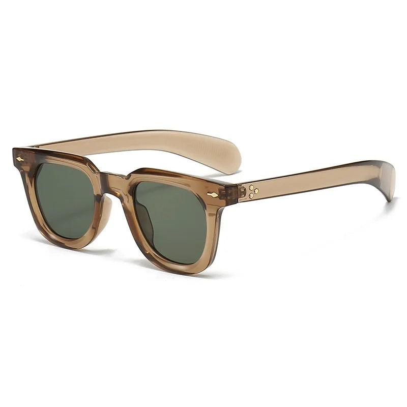 Retro Square Sunglasses with Thick Frames Cole Hampton