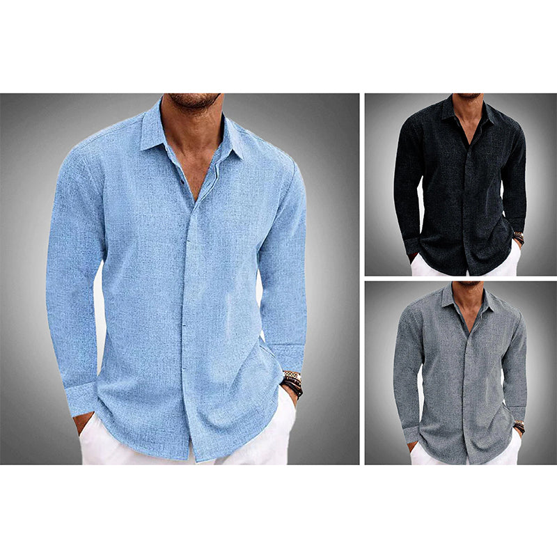 Roberto Russo Amsterdam Linen Shirt Ash & Harbor