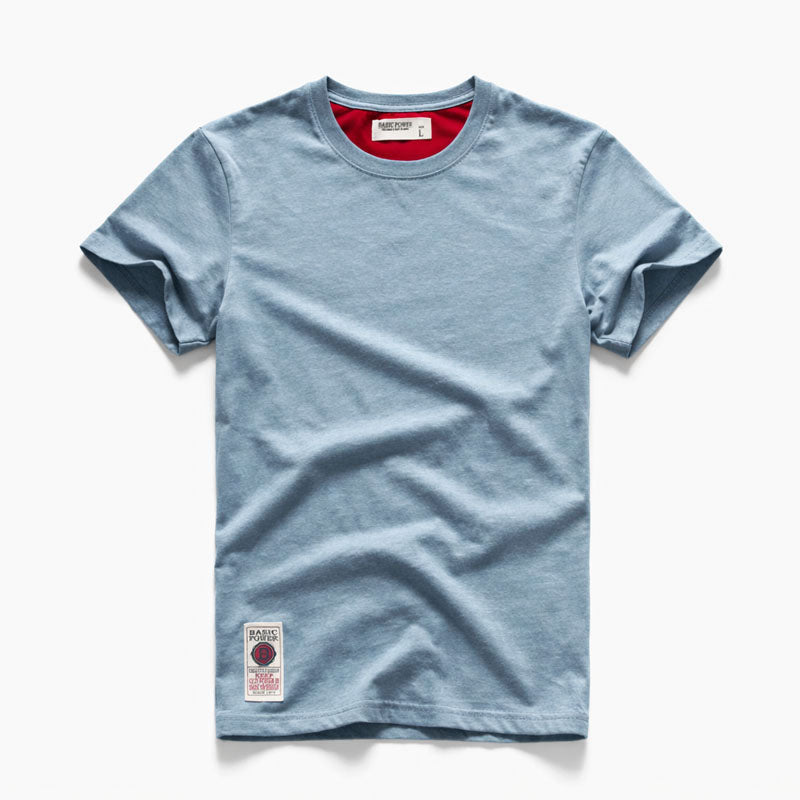 Roberto Russo Cotton Crew Neck T-Shirt Ash & Harbor