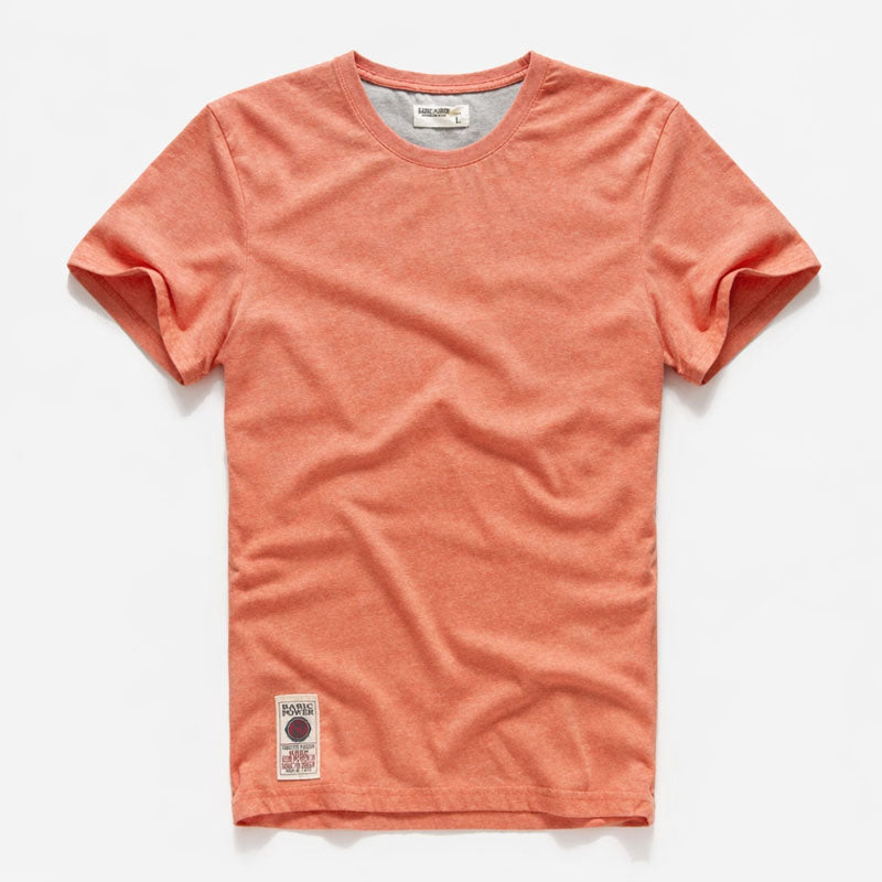 Roberto Russo Cotton Crew Neck T-Shirt Ash & Harbor