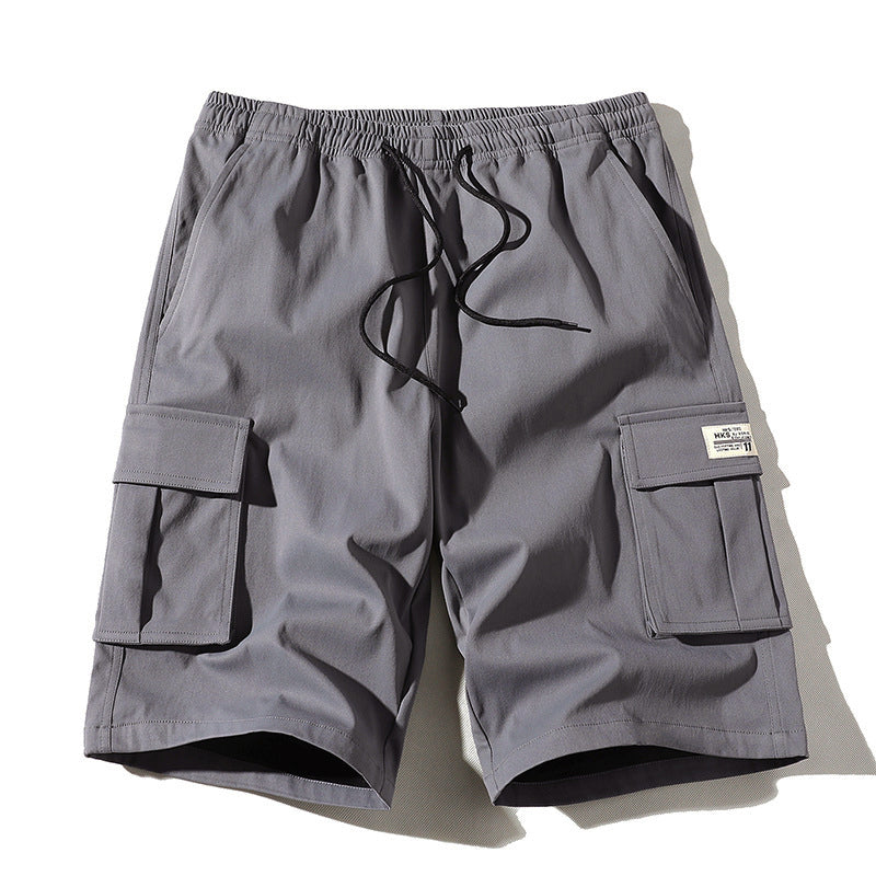 Roberto Russo Drawstring Cargo Shorts Ash & Harbor