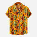 Roberto Russo Floral Pattern Shirt with Short Sleeves Ash & Harbor