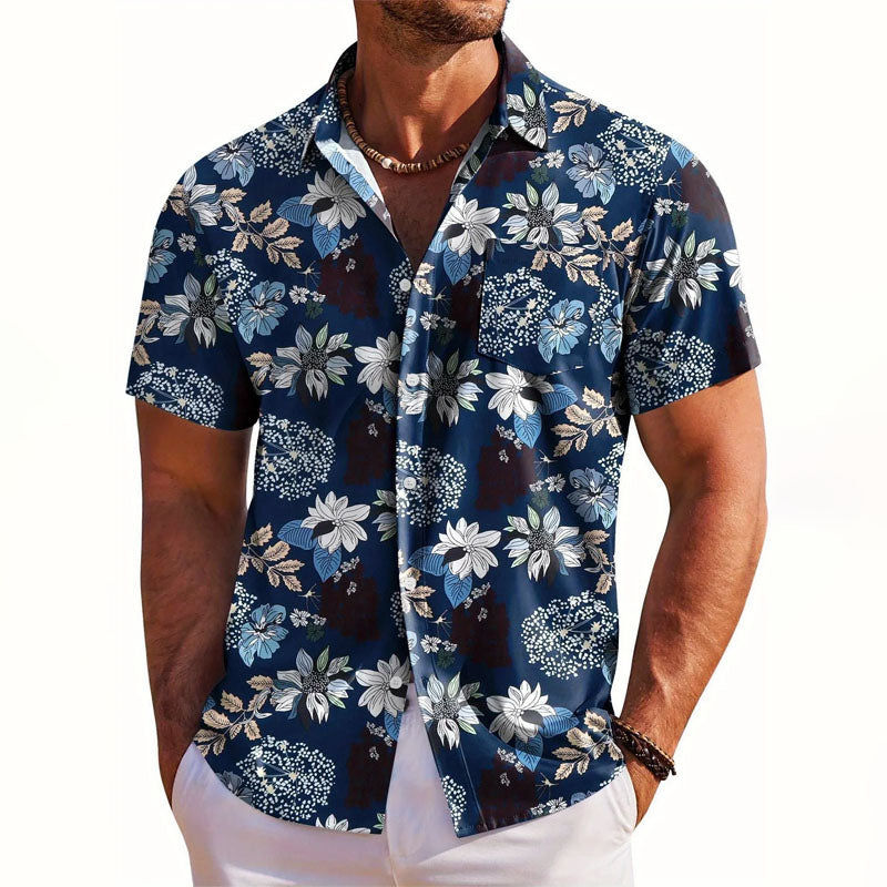 Roberto Russo Hawaiian Button-Up Shirt Ash & Harbor