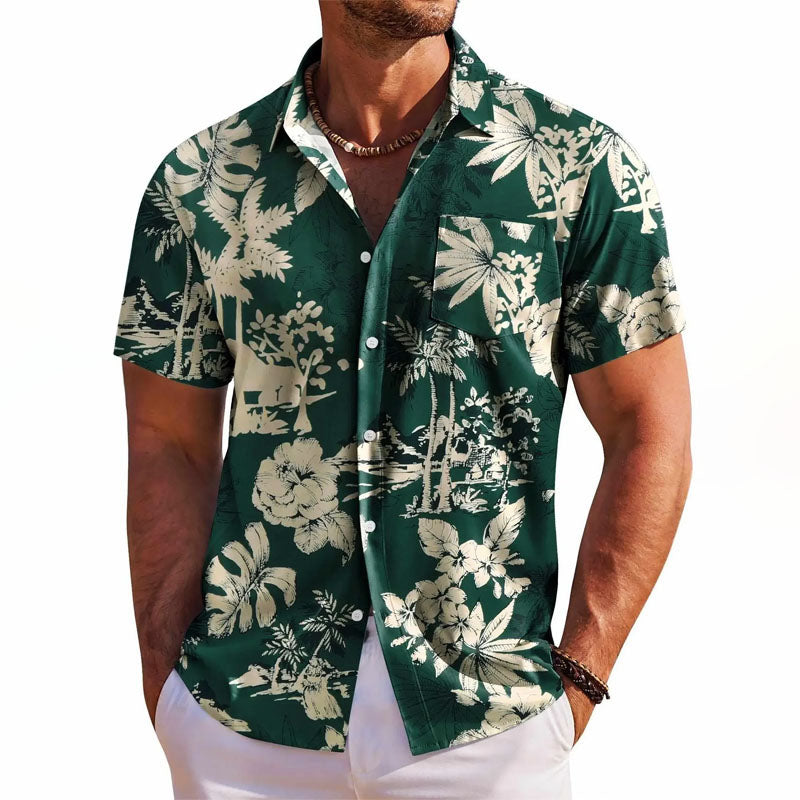 Roberto Russo Hawaiian Button-Up Shirt Ash & Harbor