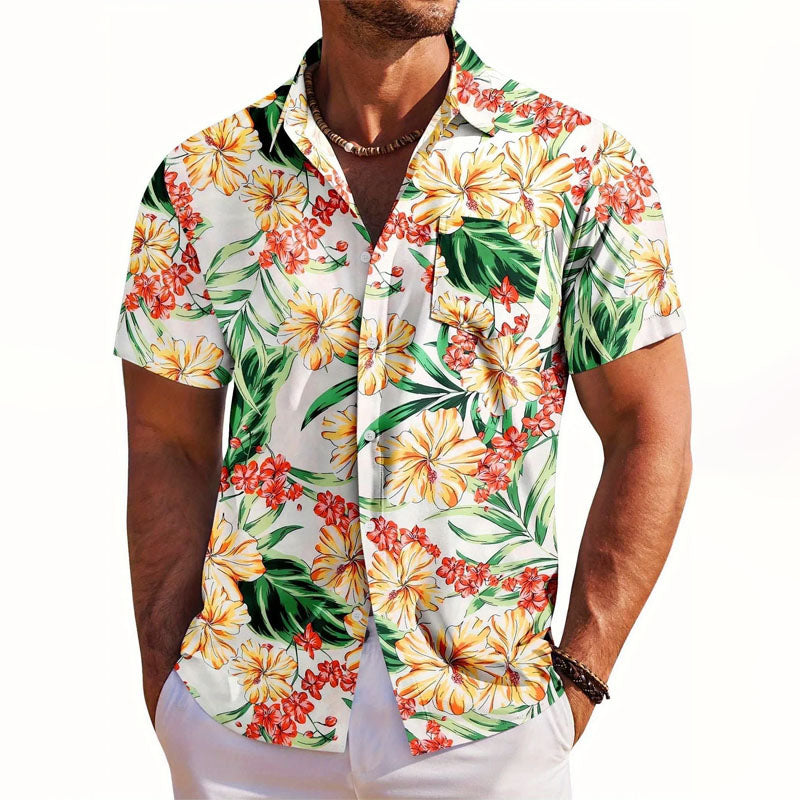 Roberto Russo Hawaiian Button-Up Shirt Ash & Harbor