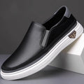 Roberto Russo Leather Low-Top Slip-On Shoes Ash & Harbor