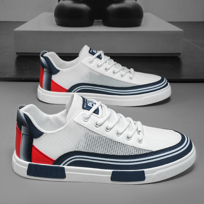 Roberto Russo Low-Top Sneakers with Mesh Panels Ash & Harbor