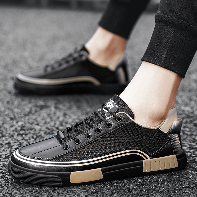 Roberto Russo Low-Top Sneakers with Mesh Panels Ash & Harbor