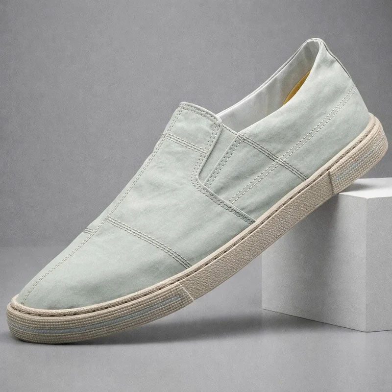 Roberto Russo Slip-On Canvas Shoes Ash & Harbor