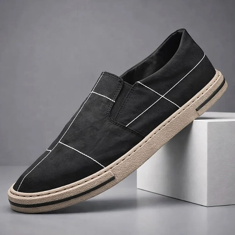 Roberto Russo Slip-On Canvas Shoes Ash & Harbor