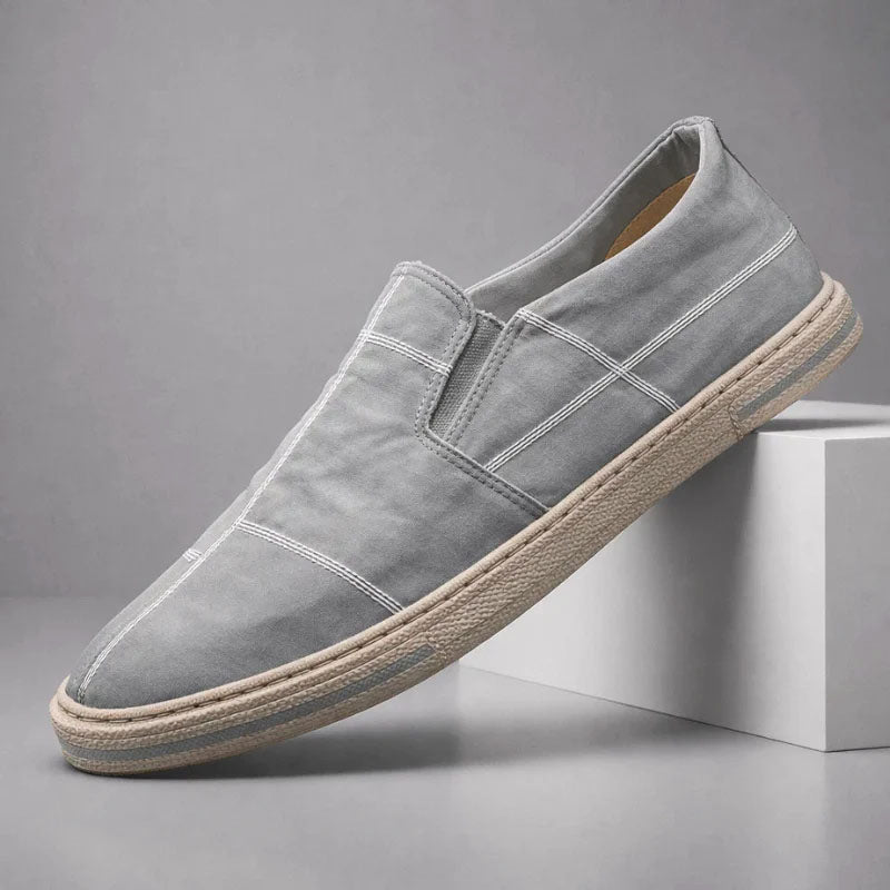 Roberto Russo Slip-On Canvas Shoes Ash & Harbor