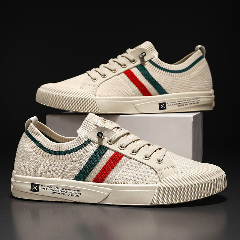 Roberto Russo Sneakers with Contrast Side Stripes Ash & Harbor