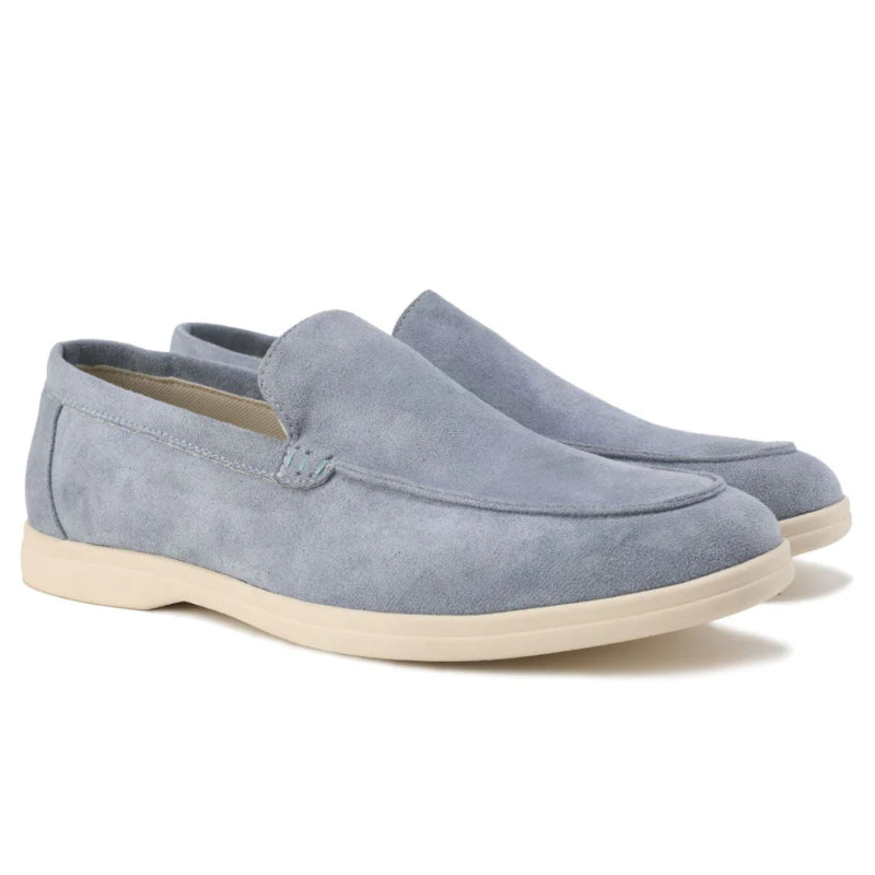 Roberto Russo Suede Moccasin Loafers Ash & Harbor
