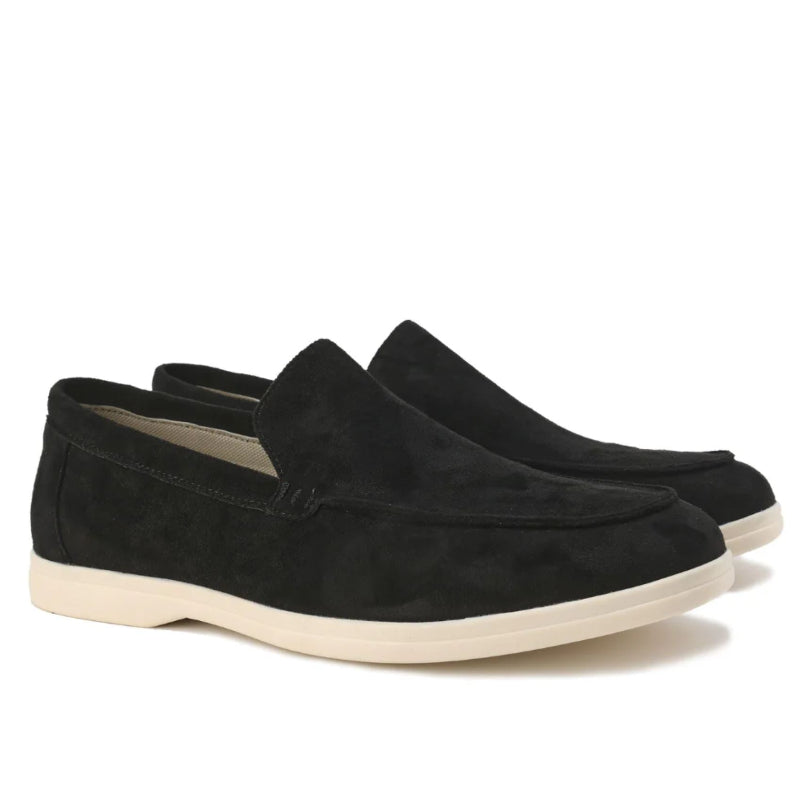 Roberto Russo Suede Moccasin Loafers Ash & Harbor