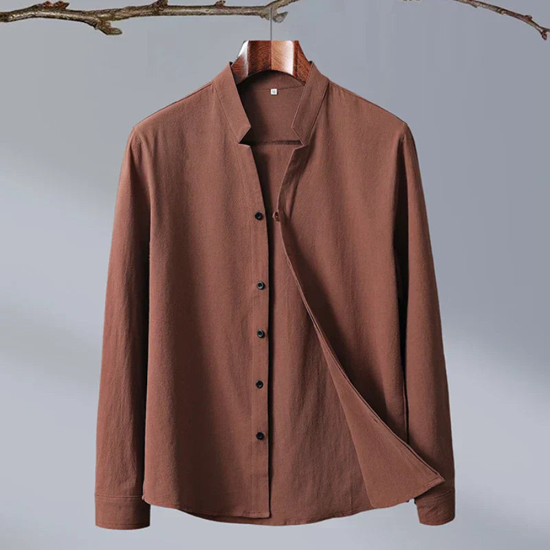 Roberto Russo Japanese Style Long Sleeve Shirt Ash & Harbor