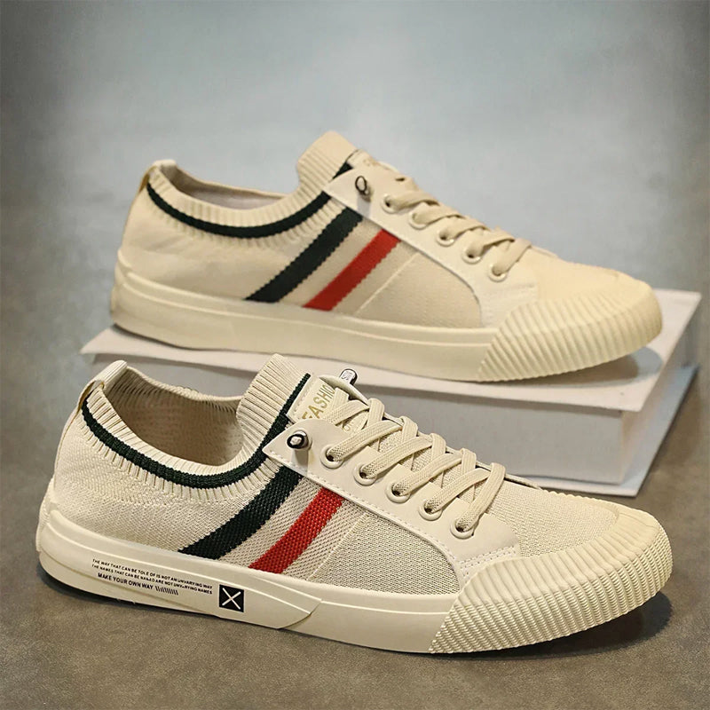 Roberto Russo Lace-Up Sneakers with Mesh Upper Ash & Harbor