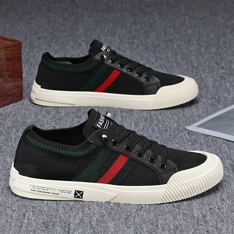Roberto Russo Lace-Up Sneakers with Mesh Upper Ash & Harbor