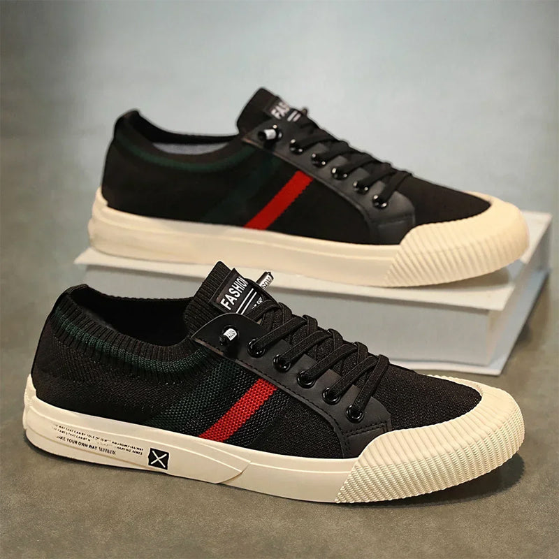 Roberto Russo Lace-Up Sneakers with Mesh Upper Ash & Harbor