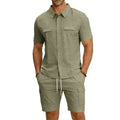 Roberto Russo Shirt and Shorts Set with Utility Pockets Cole Hampton