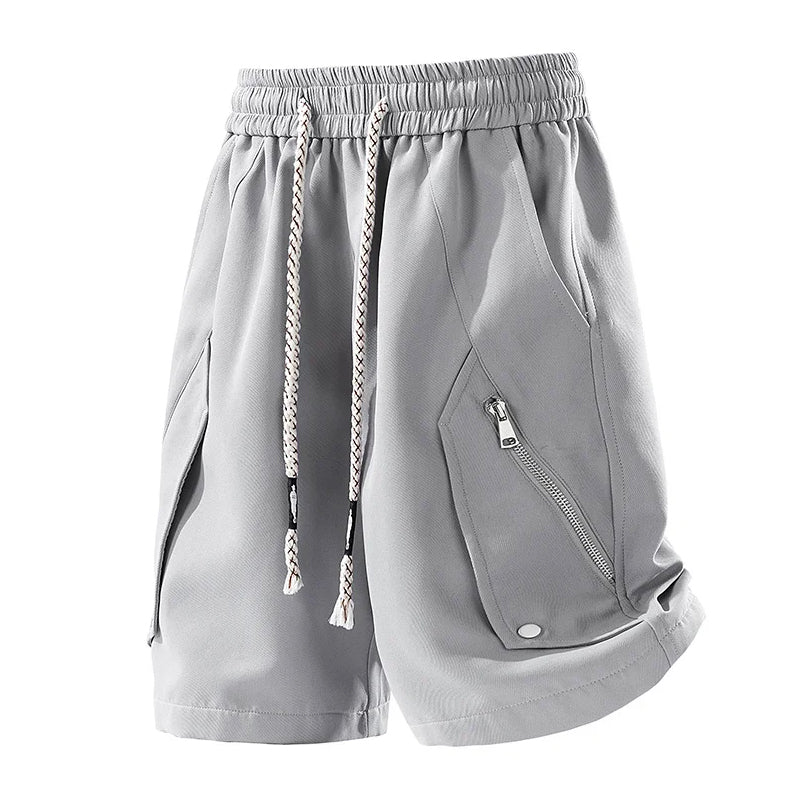 Roberto Russo Utility Shorts with Zip Pockets Ash & Harbor