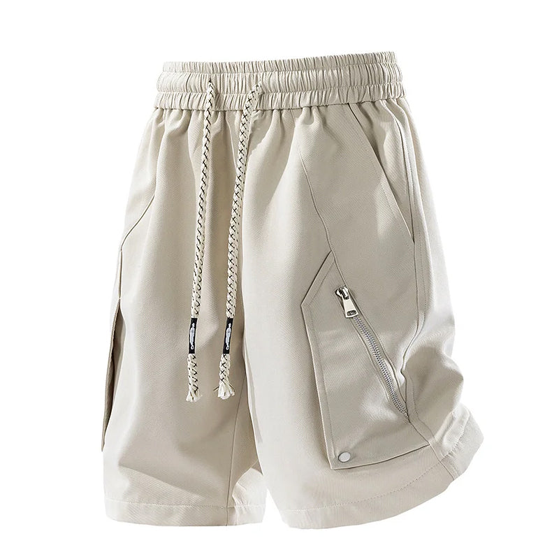 Roberto Russo Utility Shorts with Zip Pockets Ash & Harbor