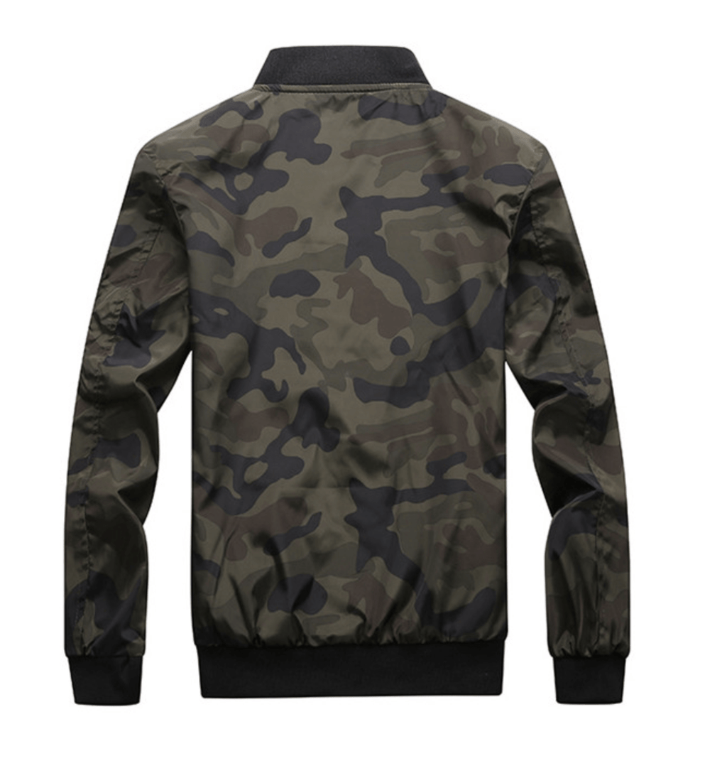 Stealth Jacket – Men's Windbreaker Bomber – Rib-Knit Collar Lightweight Cole Hampton