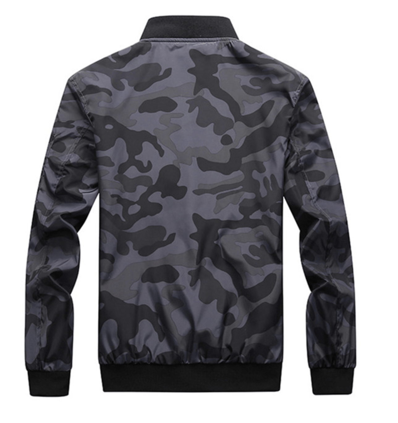 Stealth Jacket – Men's Windbreaker Bomber – Rib-Knit Collar Lightweight Cole Hampton