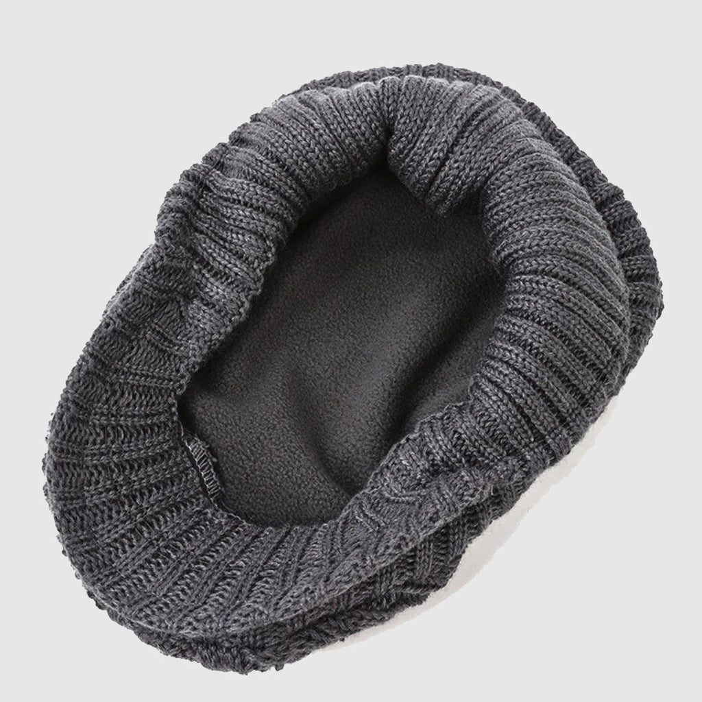 Cable Knit Cap with Fleece Lining Cole Hampton