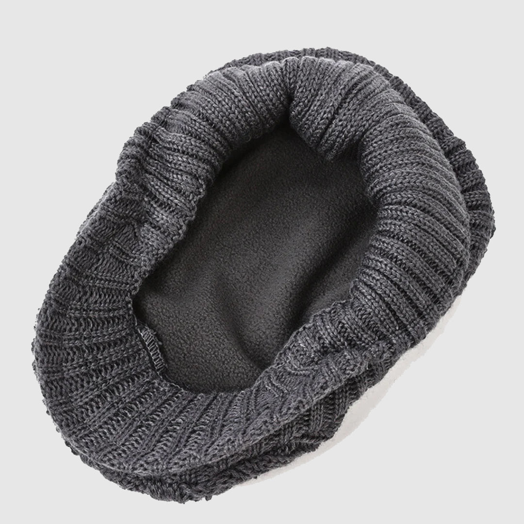 Cable Knit Cap with Fleece Lining Cole Hampton