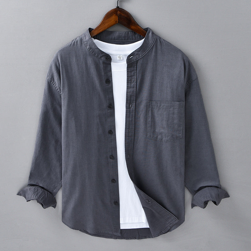 Theodore Willow Casual Linen Shirt Ash & Harbor