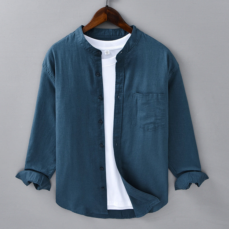 Theodore Willow Casual Linen Shirt Ash & Harbor