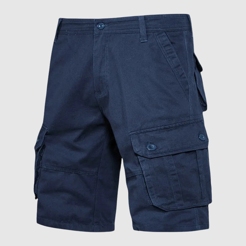Theodore Willow Cotton Cargo Shorts Ash & Harbor