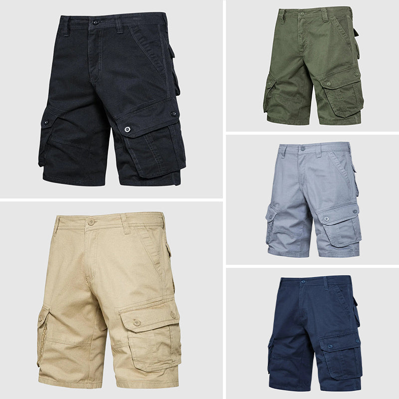 Theodore Willow Cotton Cargo Shorts Ash & Harbor