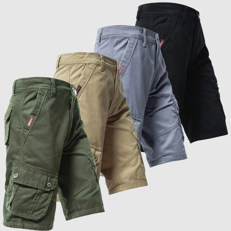 Theodore Willow Cotton Cargo Shorts Ash & Harbor