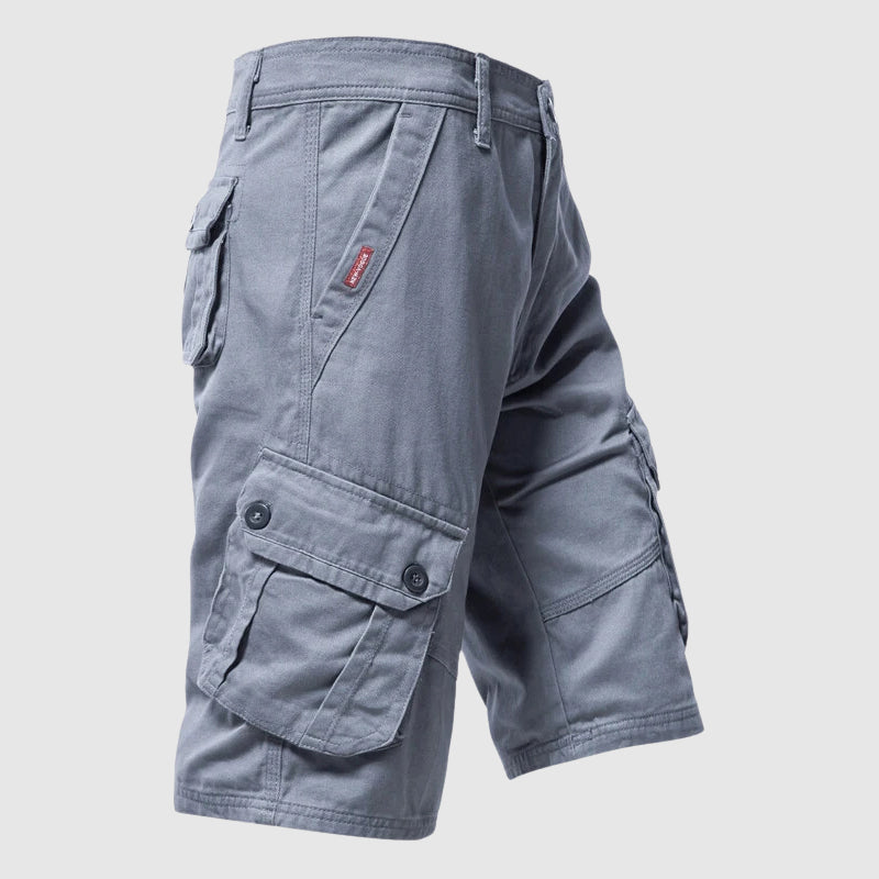 Theodore Willow Cotton Cargo Shorts Ash & Harbor