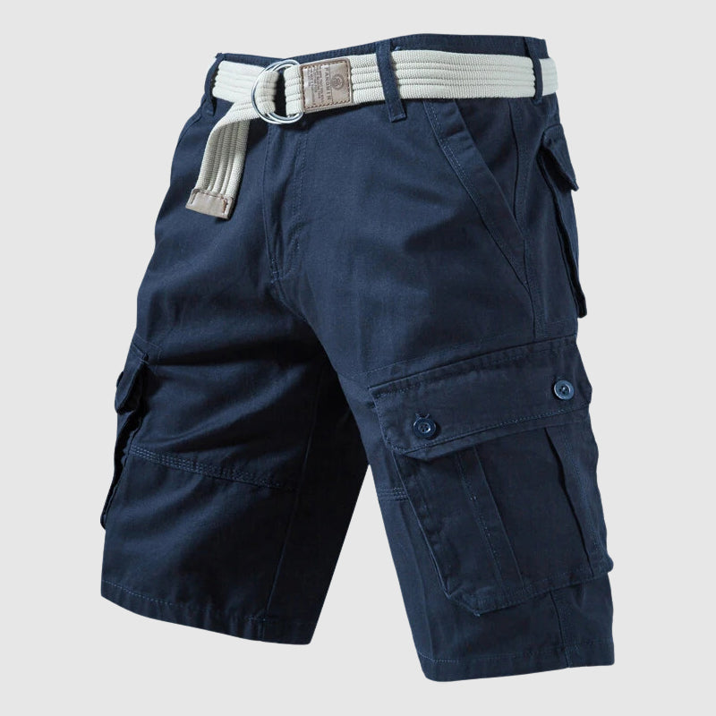 Theodore Willow Cotton Cargo Shorts Ash & Harbor