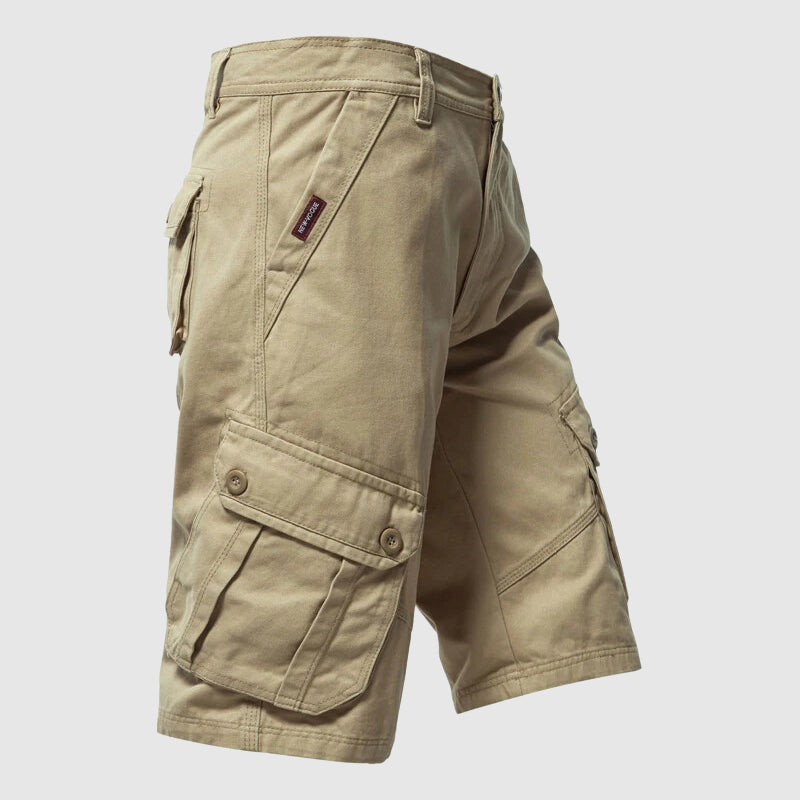 Theodore Willow Cotton Cargo Shorts Ash & Harbor