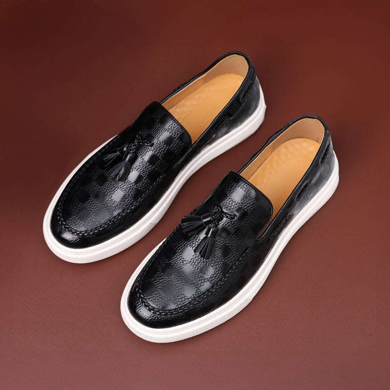 Theodore Willow Embossed Texture Loafers Ash & Harbor