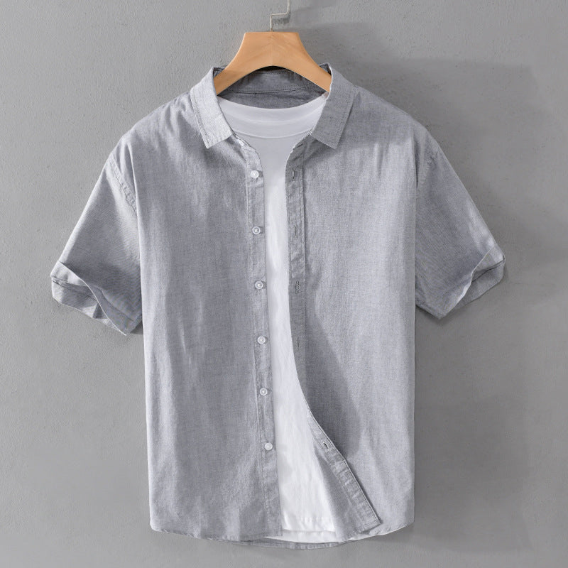 Theodore Willow Paradise Cotton Shirt Ash & Harbor