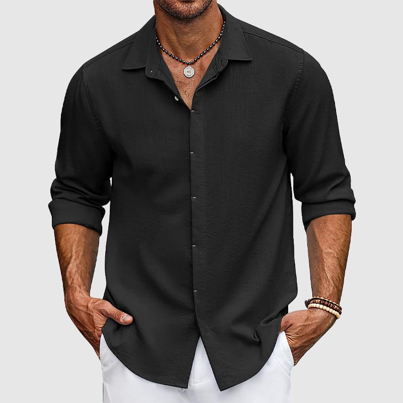 Theodore Willow Porto Alegre Shirt Ash & Harbor