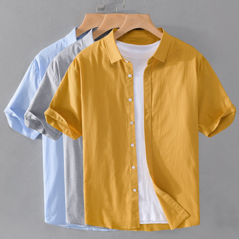 Theodore Willow Paradise Cotton Shirt Ash & Harbor