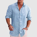 Theodore Willow Rustic Linen Shirt Ash & Harbor