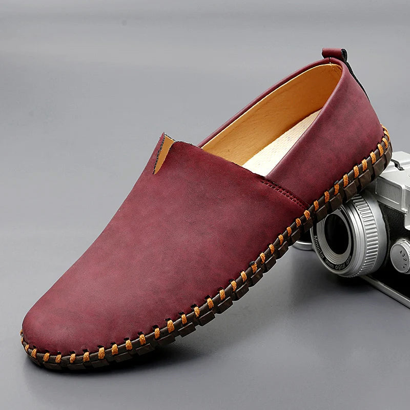Theodore Willow Santorini Leather Loafers Ash & Harbor