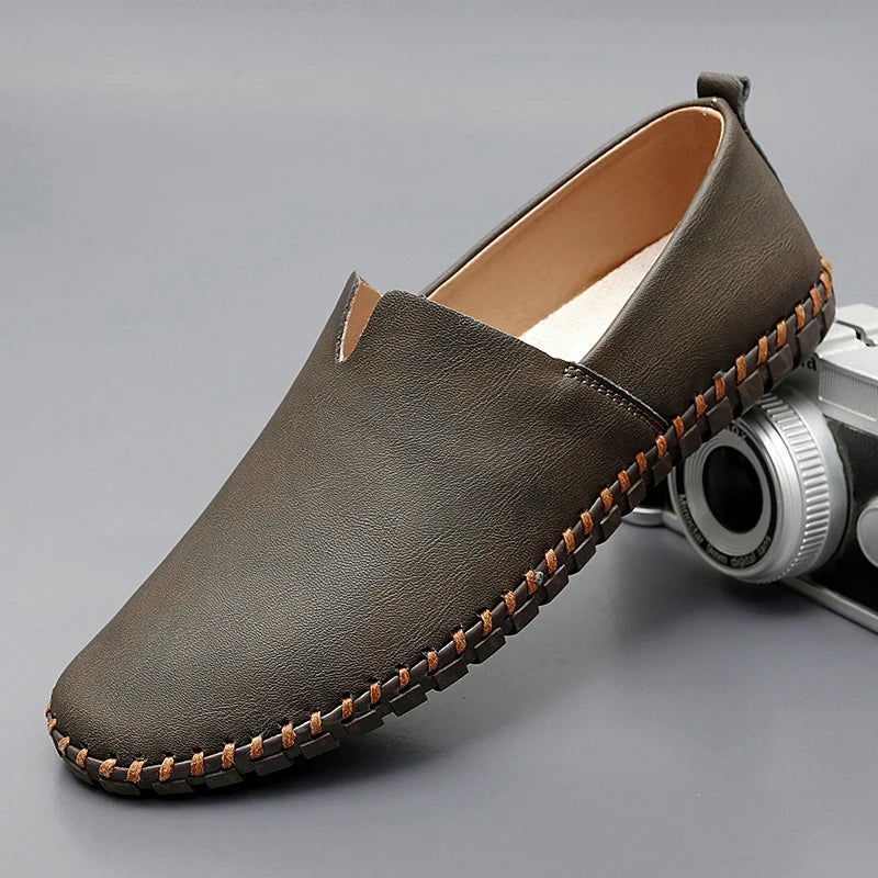 Theodore Willow Santorini Leather Loafers Ash & Harbor