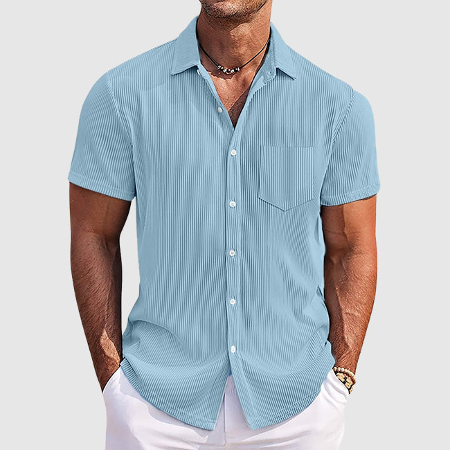 Theodore Willow Striped Summer Shirt Ash & Harbor