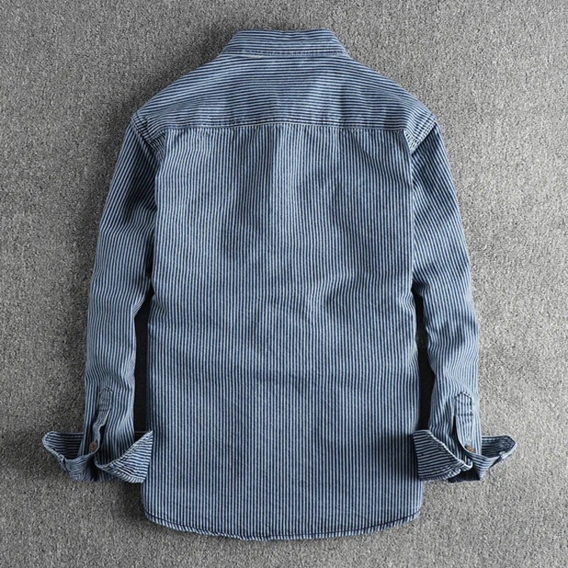 Theodore Willow Vintage Denim Shirt Ash & Harbor