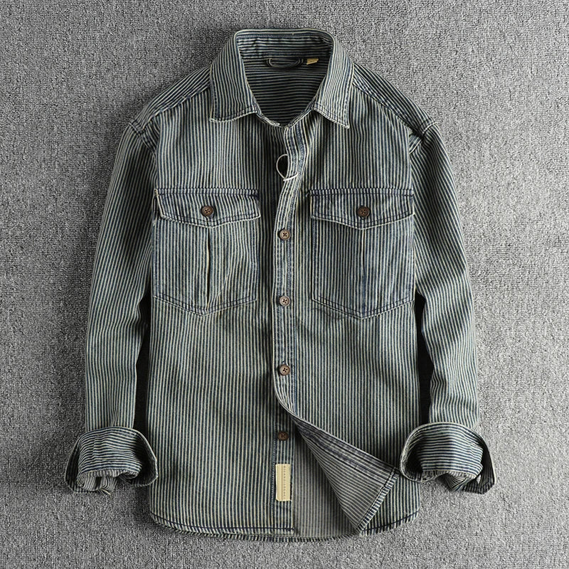 Theodore Willow Vintage Denim Shirt Ash & Harbor